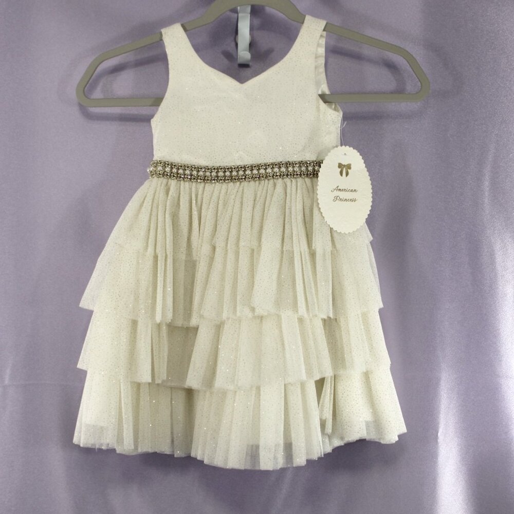 CLEARANCE NWT American Princess Candle Tiered Tulle Special Occasion Dress 2T